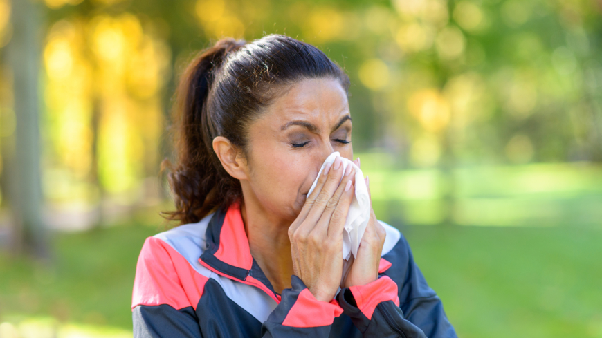 En undersökning visar att allergin påverkar träningsvanorna hos pollenallergiker i mycket hög grad.  Foto: Shutterstock